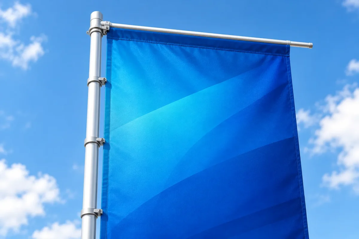 Telescopic pole and arm of the 4/5 METER FLAGS