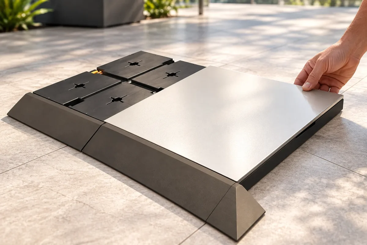 Laying an EASY CUBE cover