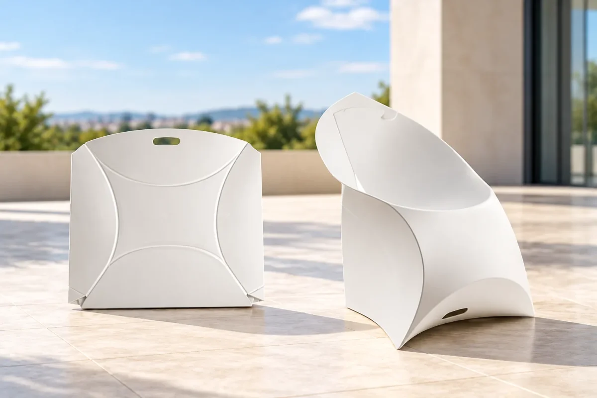 FLUX DESIGN CHAIR folded flat