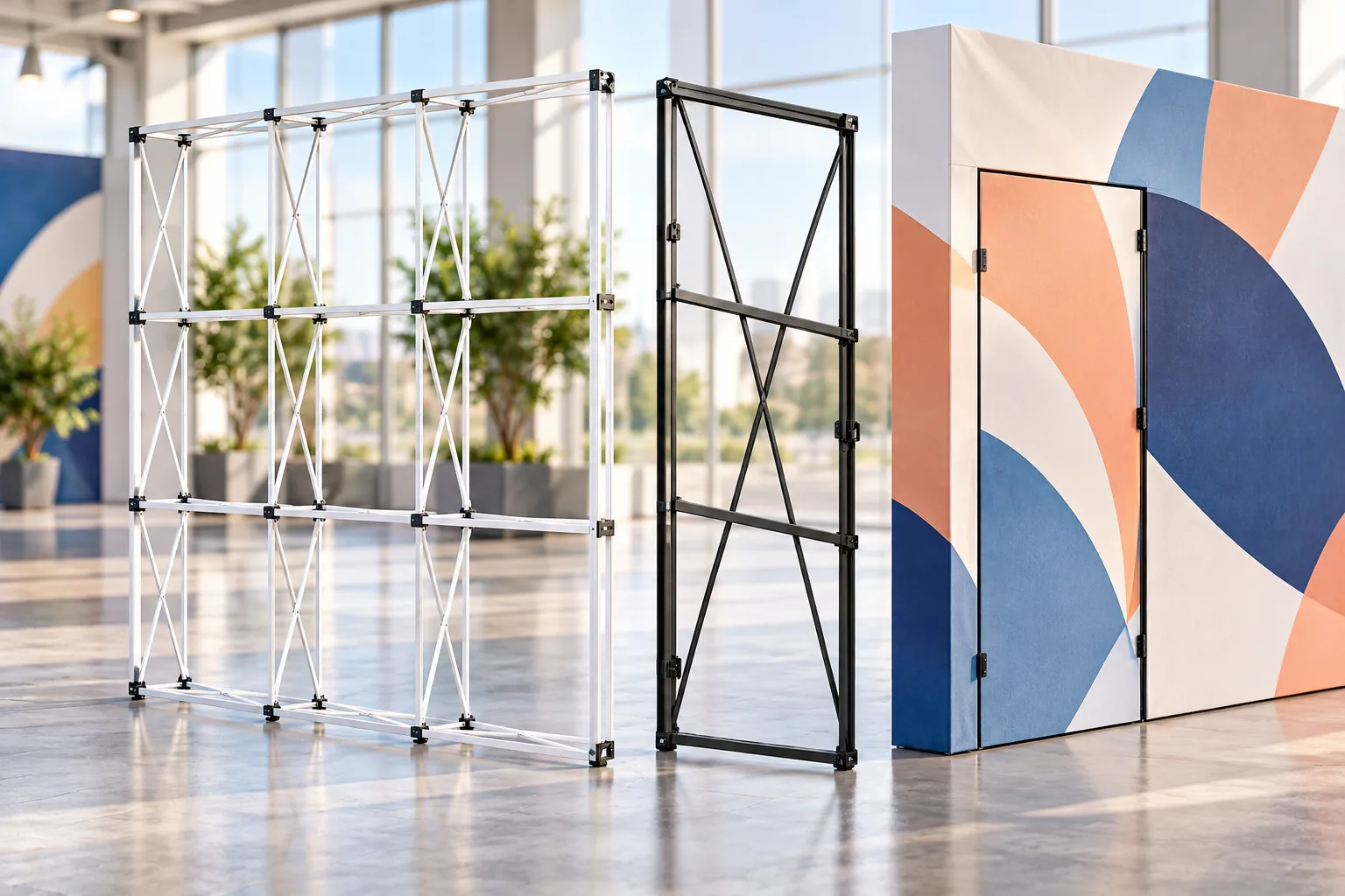 Door frame for the modular system