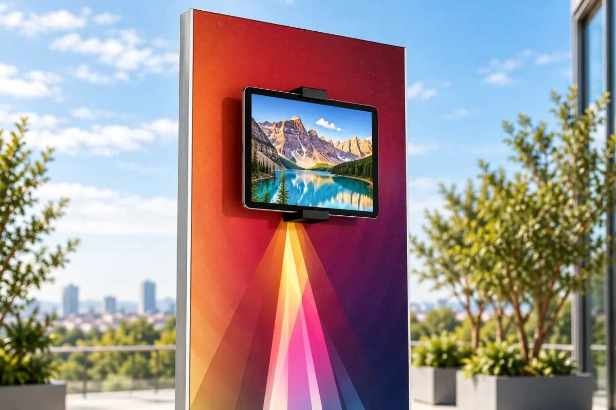 Tablet option on the DUAL STAND