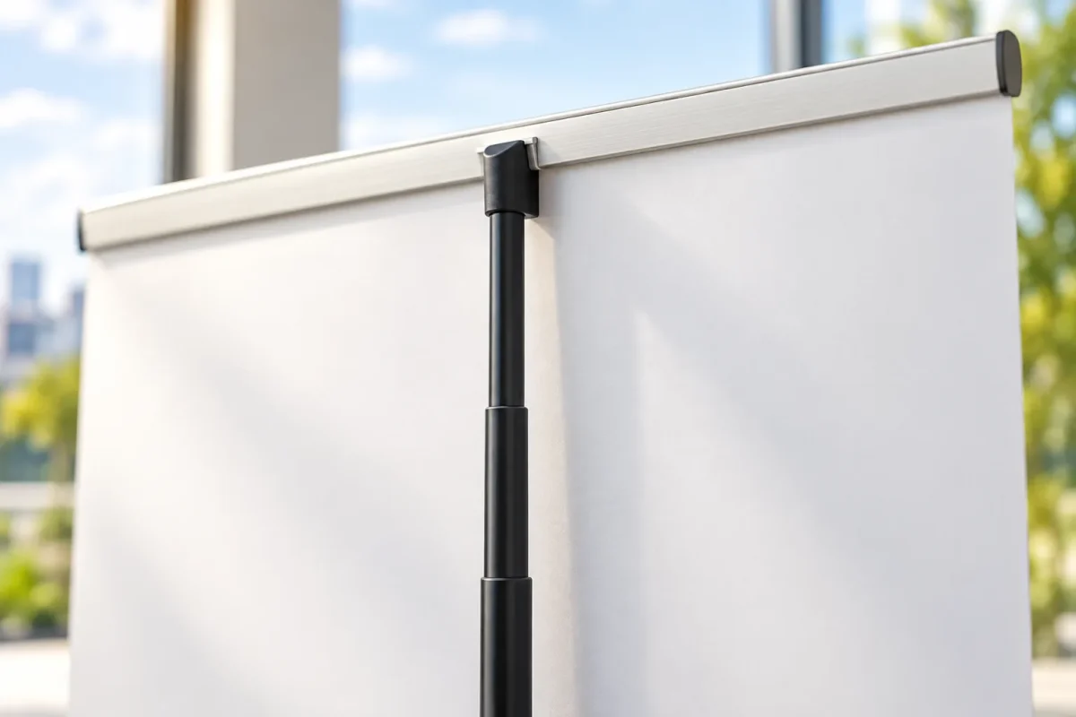 EASY OVAL clip bar and three-part pole
