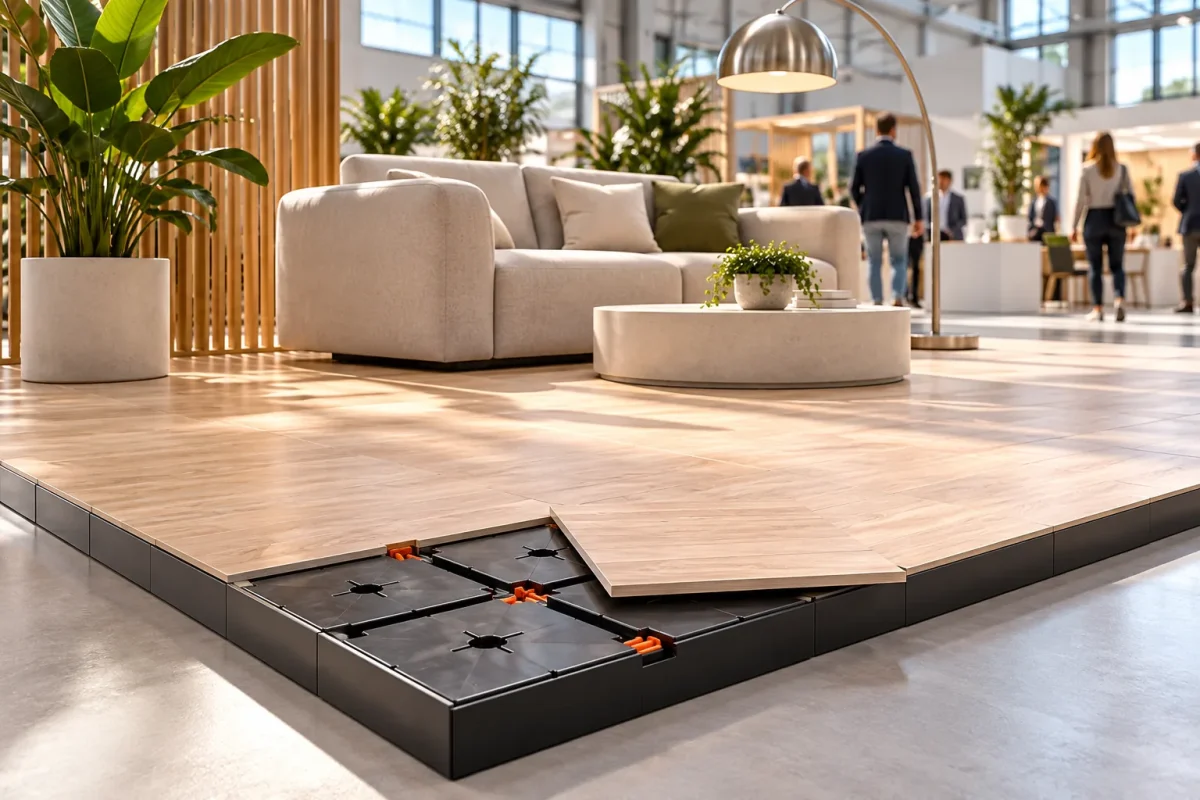 EASY CUBE FLOOR at a furniture stand