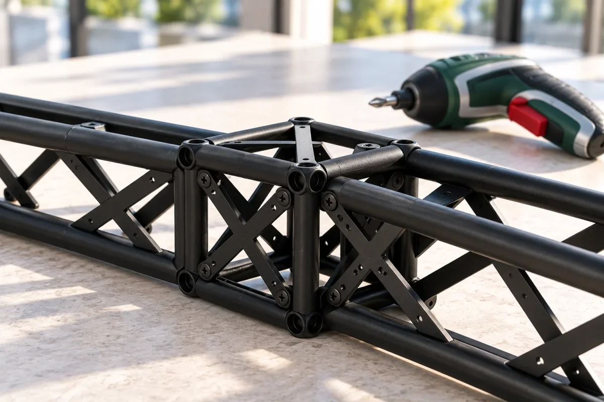 Joint of the 15cm truss modules