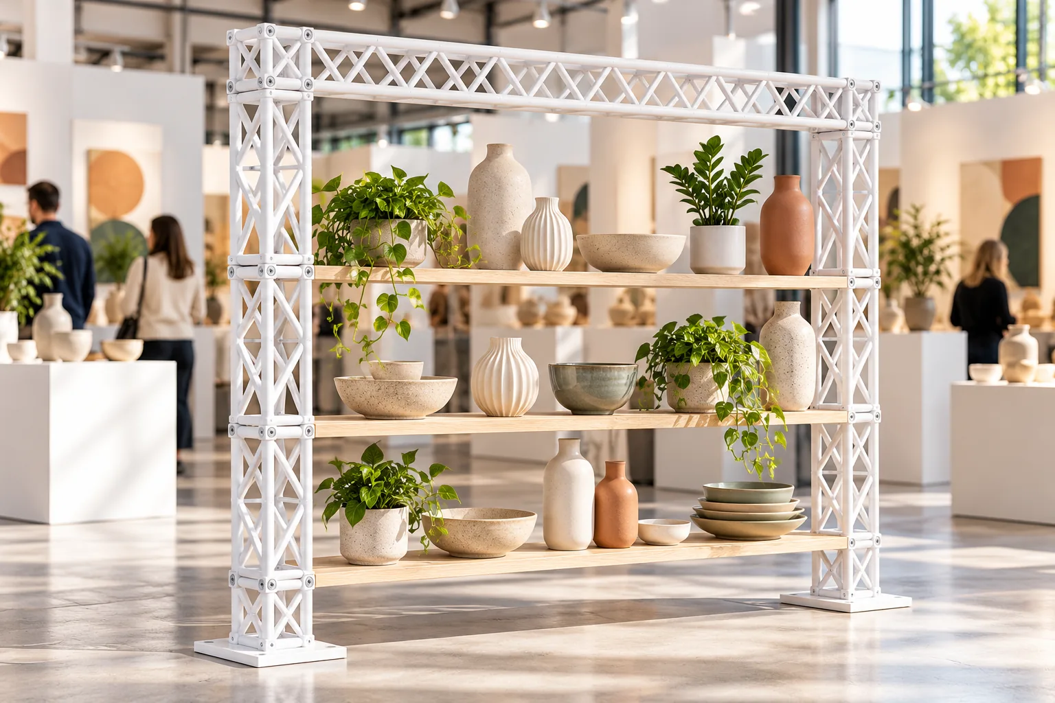 White 15cm truss display frame