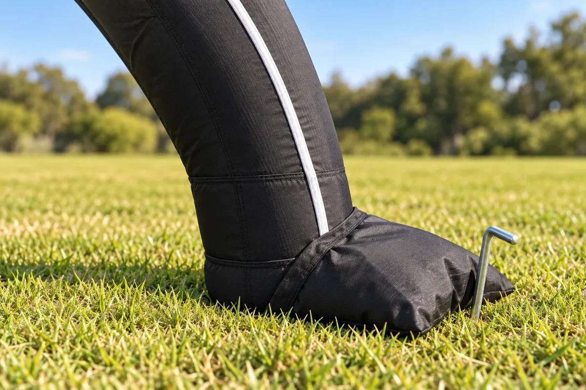 Inflatable leg foot with sand bag of the INFLATABLE TENT 3x3