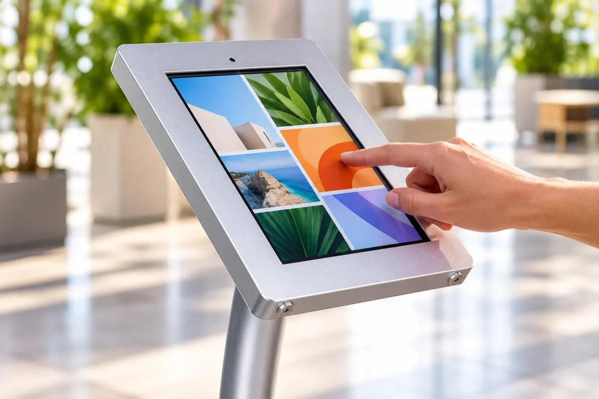 Tablet enclosure of the iPAD KIOSK