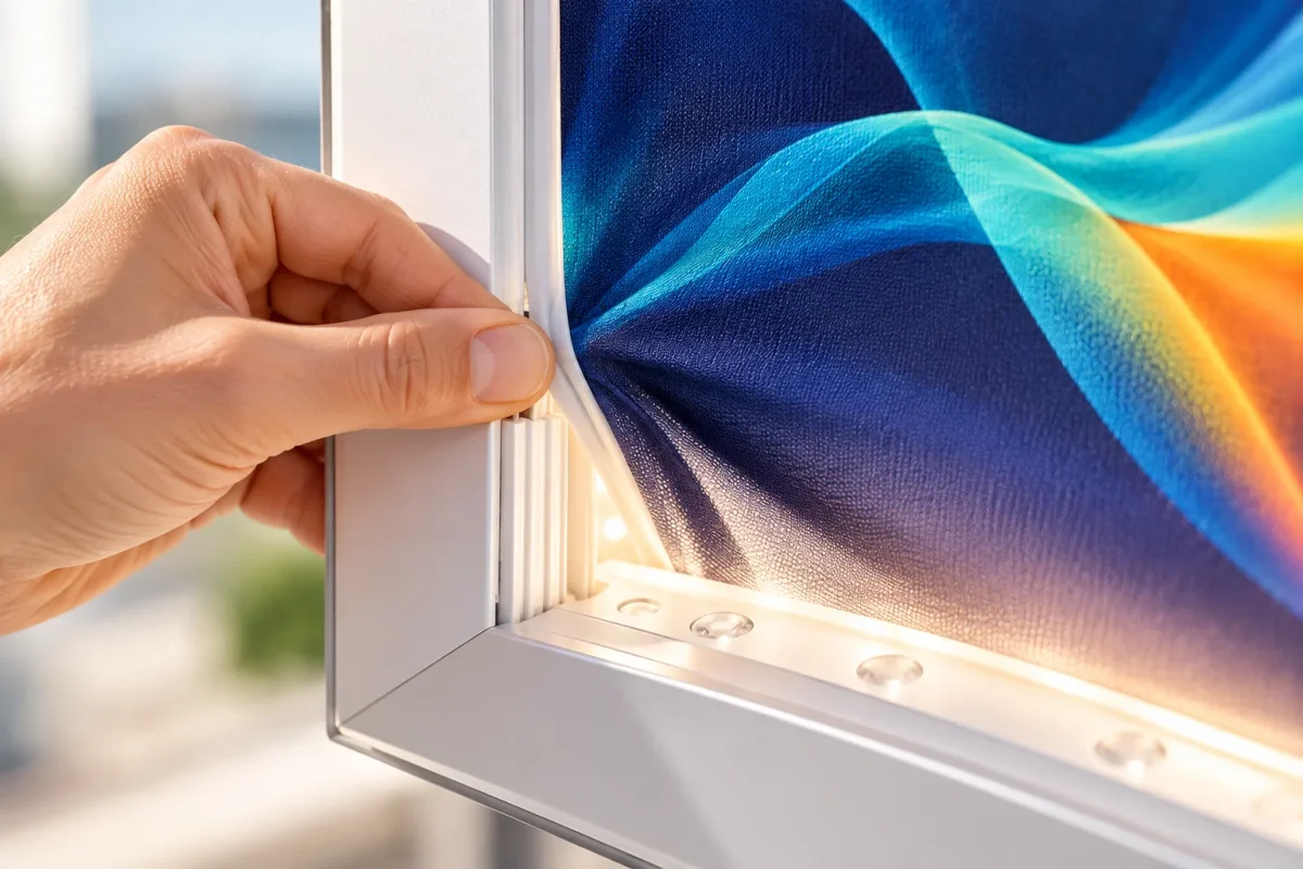 Changing the textile of the LIGHT BOX