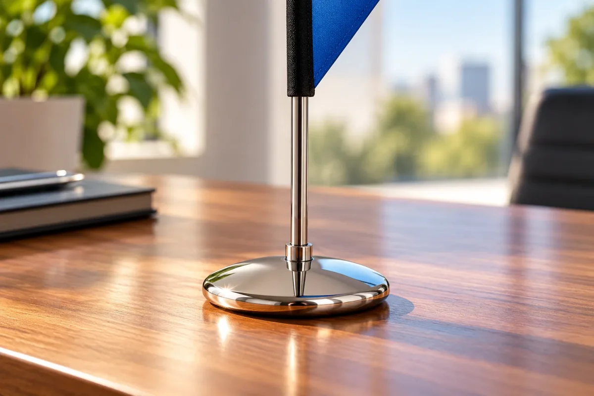 Chrome base of the table MINI FLAG