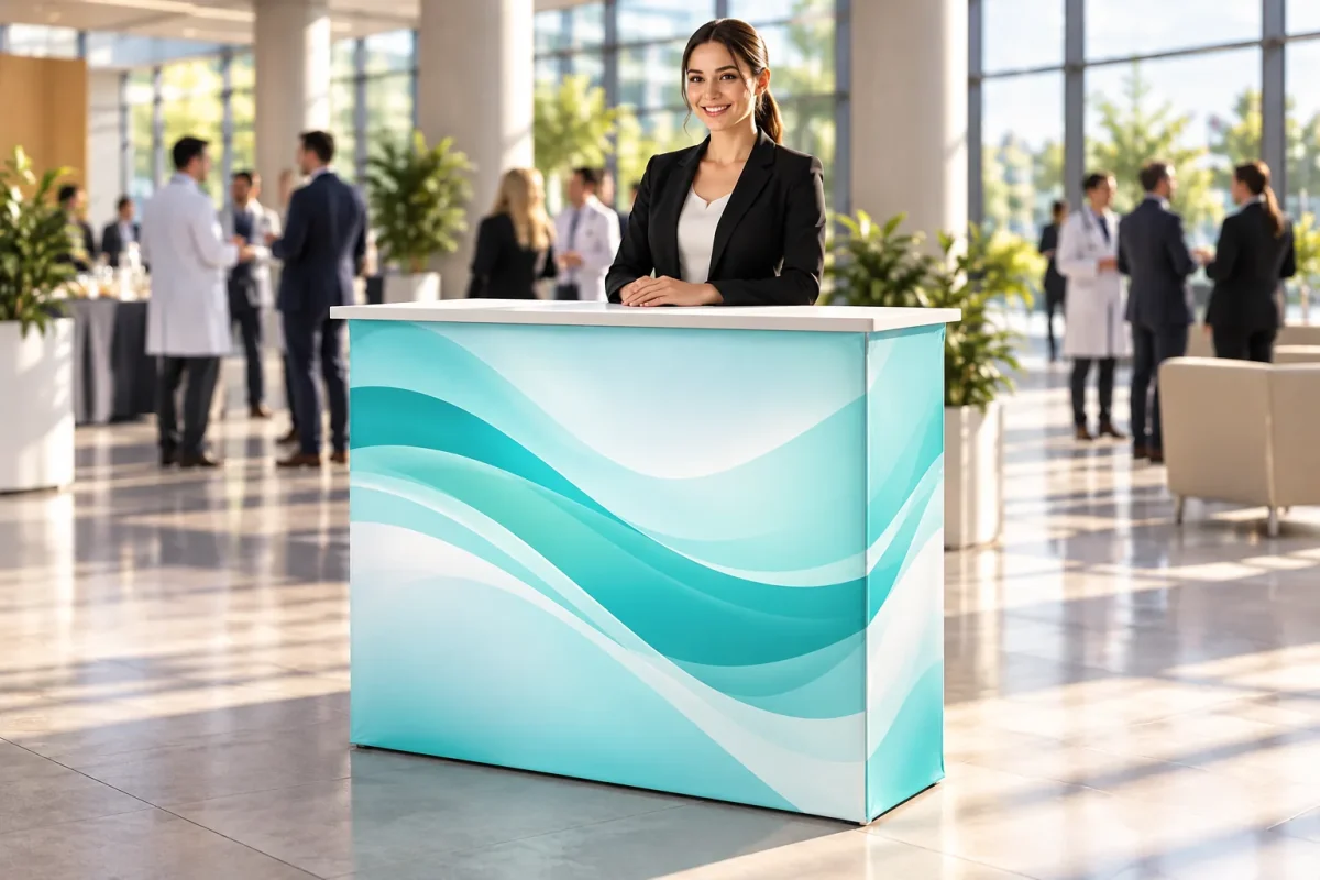MODULAR COUNTER as a conference registration desk