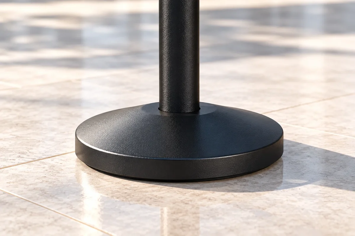 Base of the black POLE BARRIER