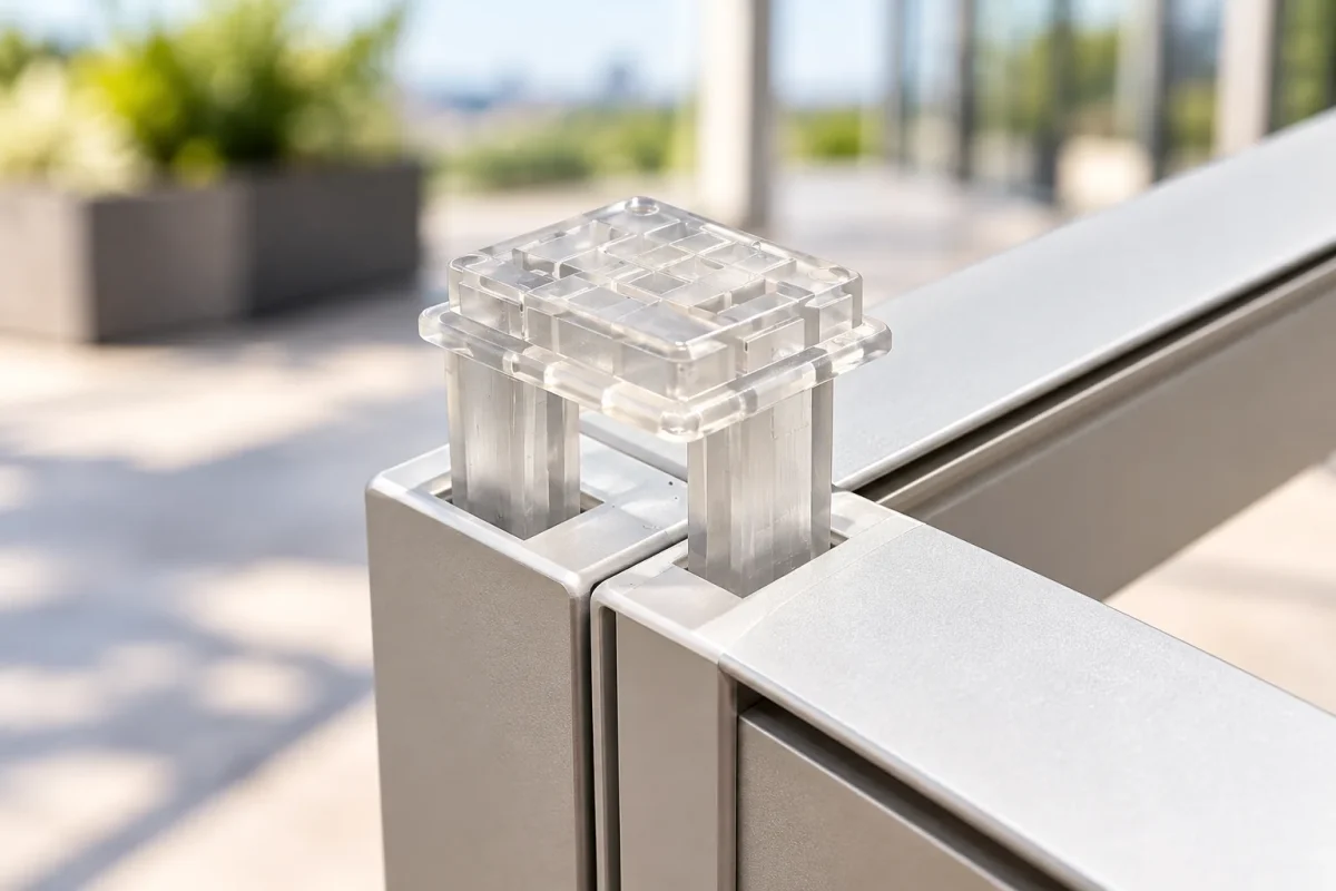 Clear L connector on two Q FRAMEs