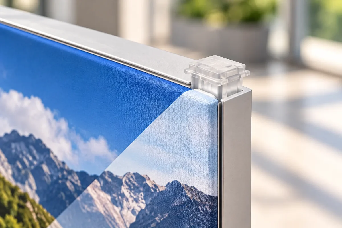 Slim 4 cm edge of the Q FRAME 300cm