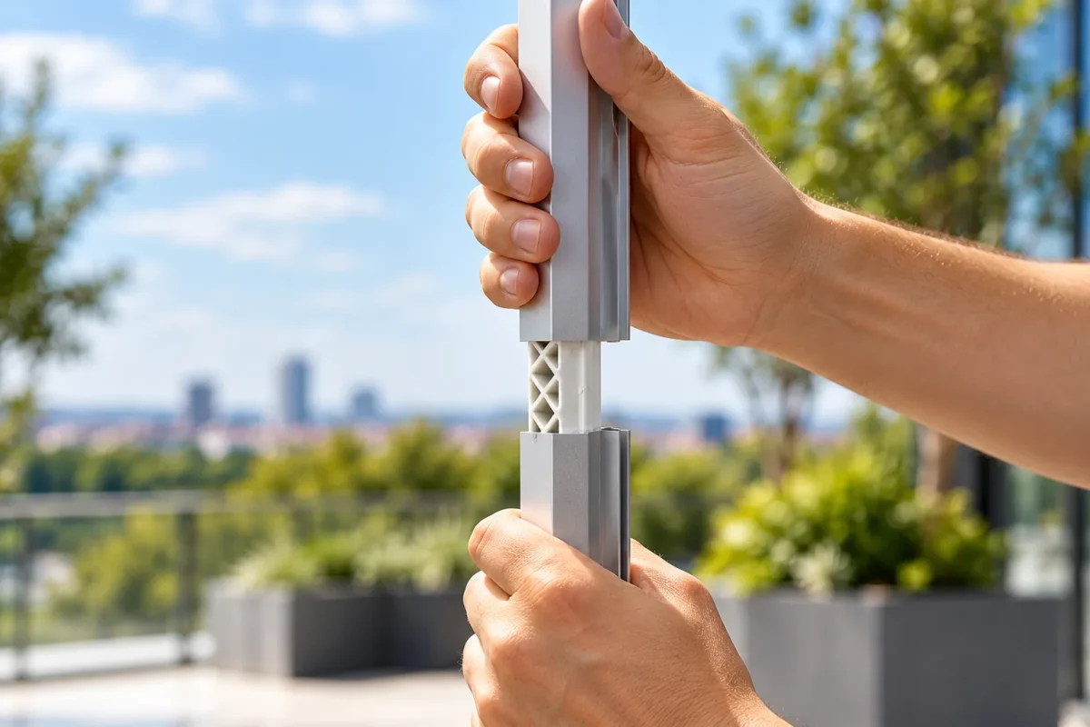 Aluminium profiles of the Q FRAME 50cm