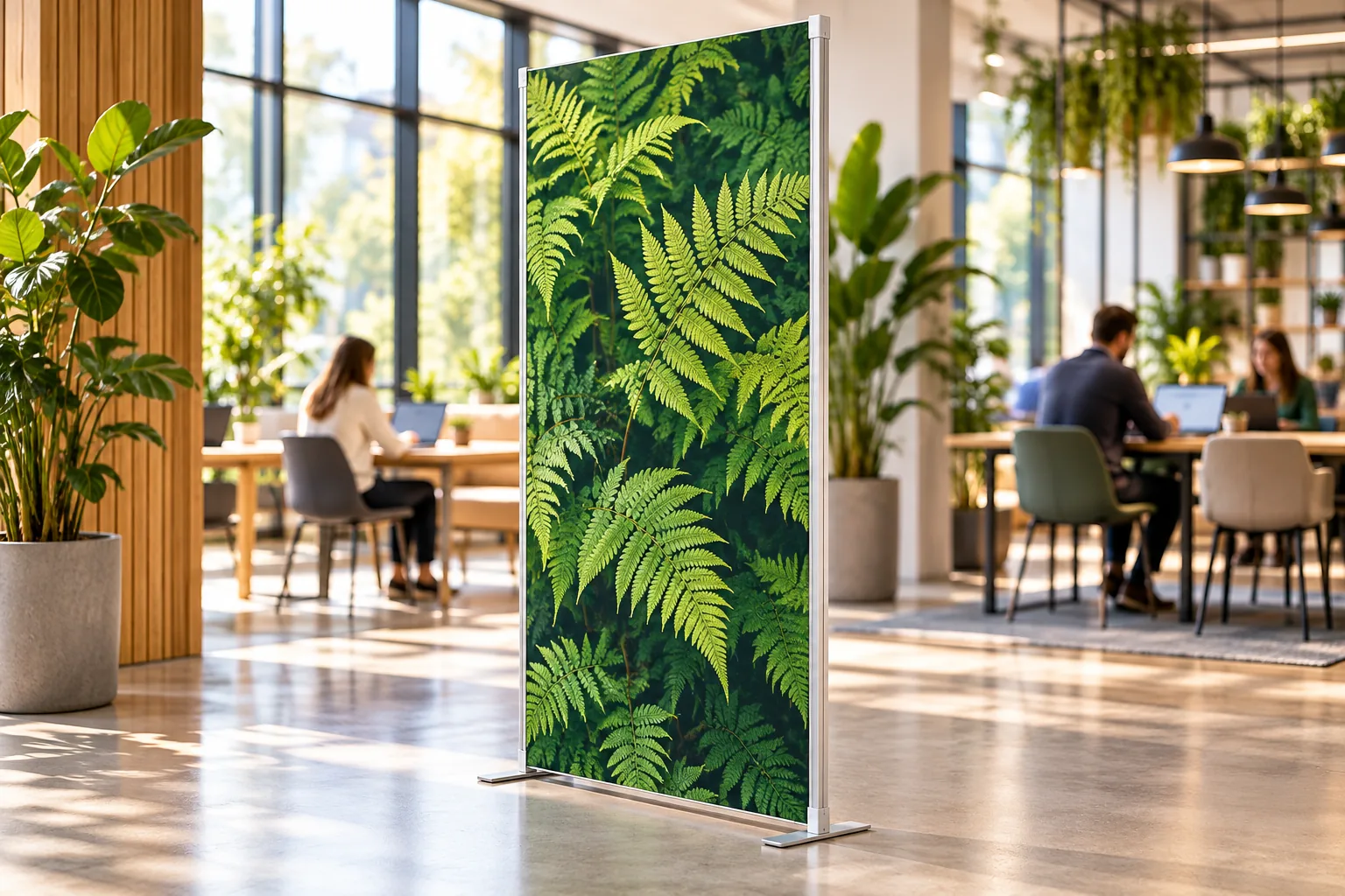 Q FRAME 85cm as a co-working divider