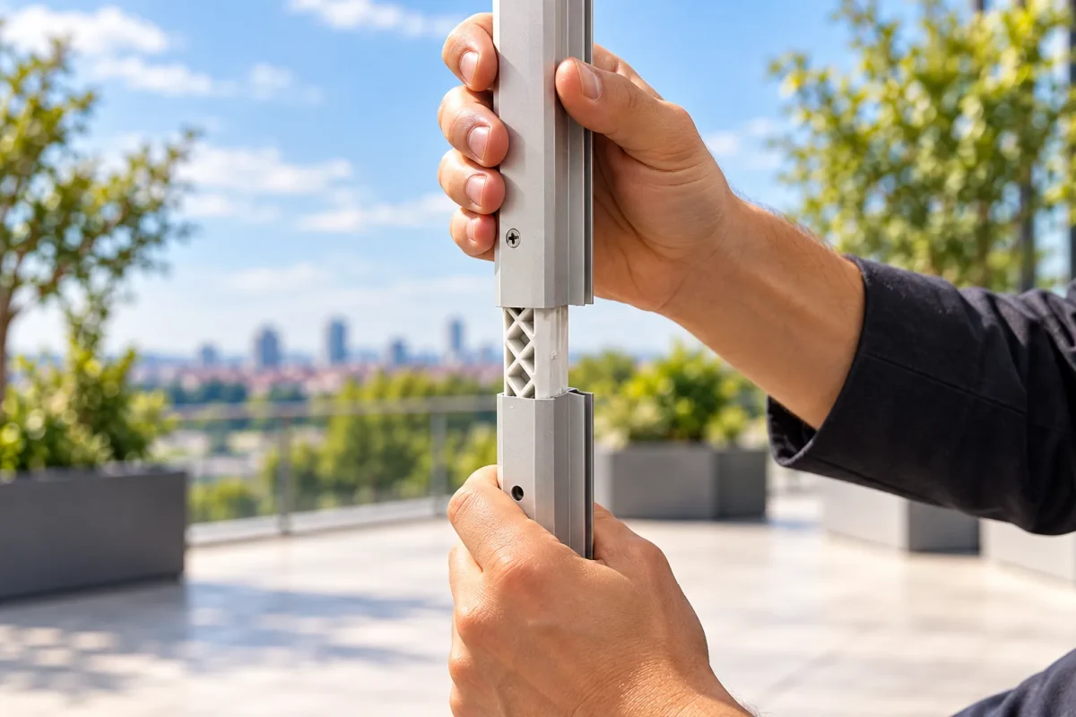 Aluminium profiles of the Q FRAME 85cm