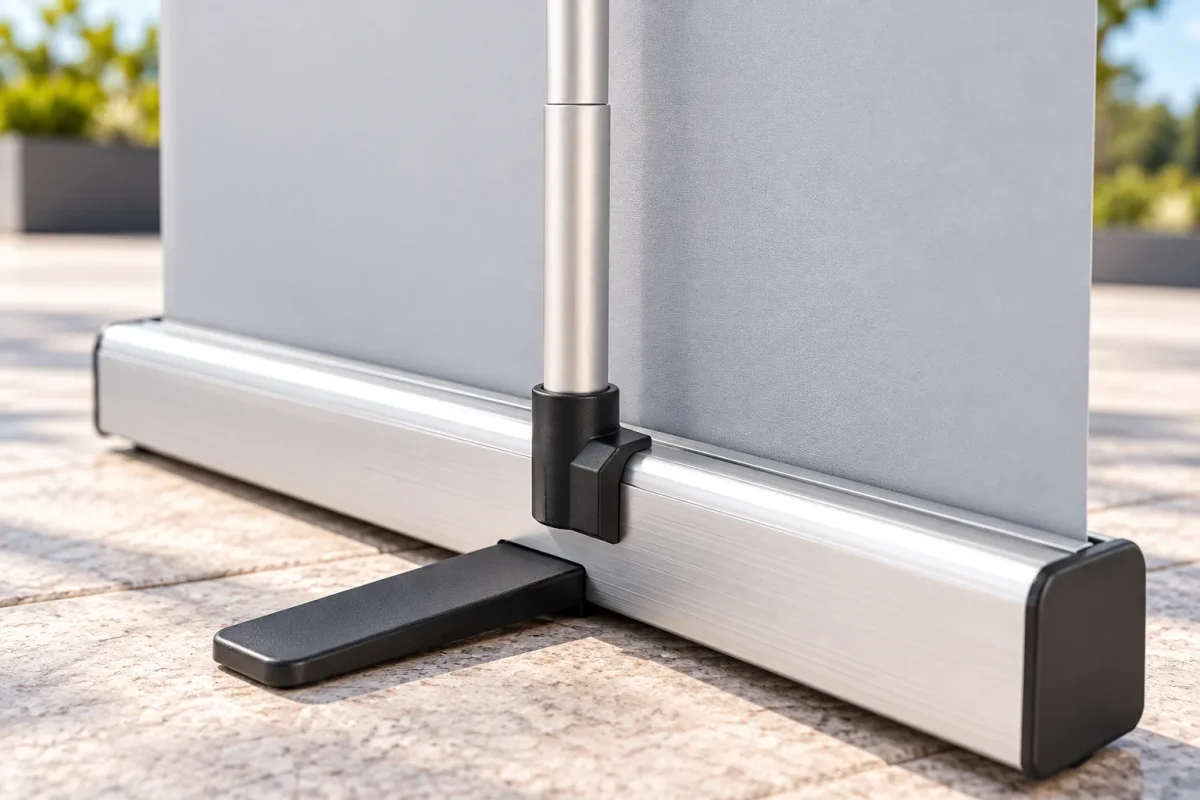 Reinforced pole holder of the ROLL SOLID
