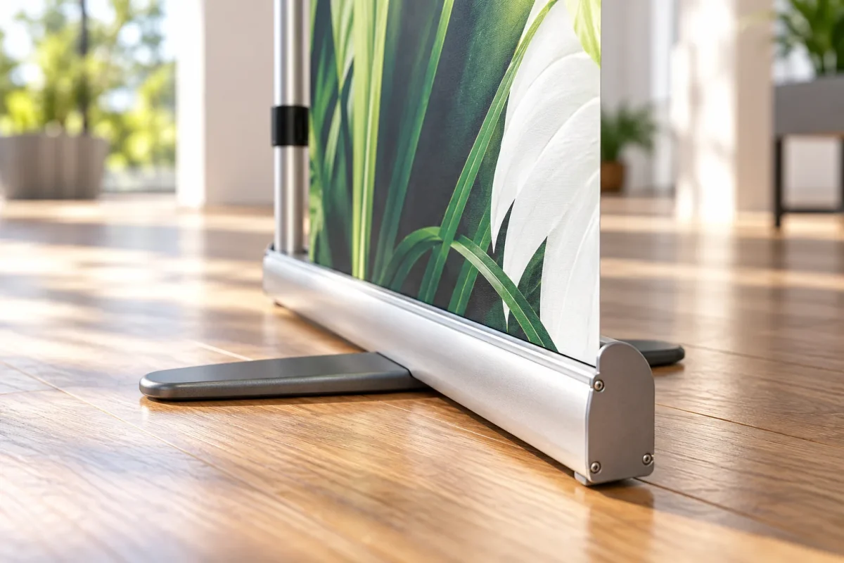 Solid aluminium feet of the ROLL STYLE