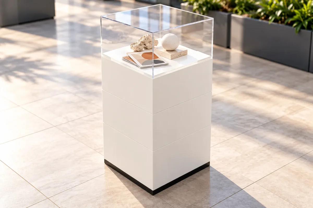 Plexiglass showcase of the SPECIAL STANDS