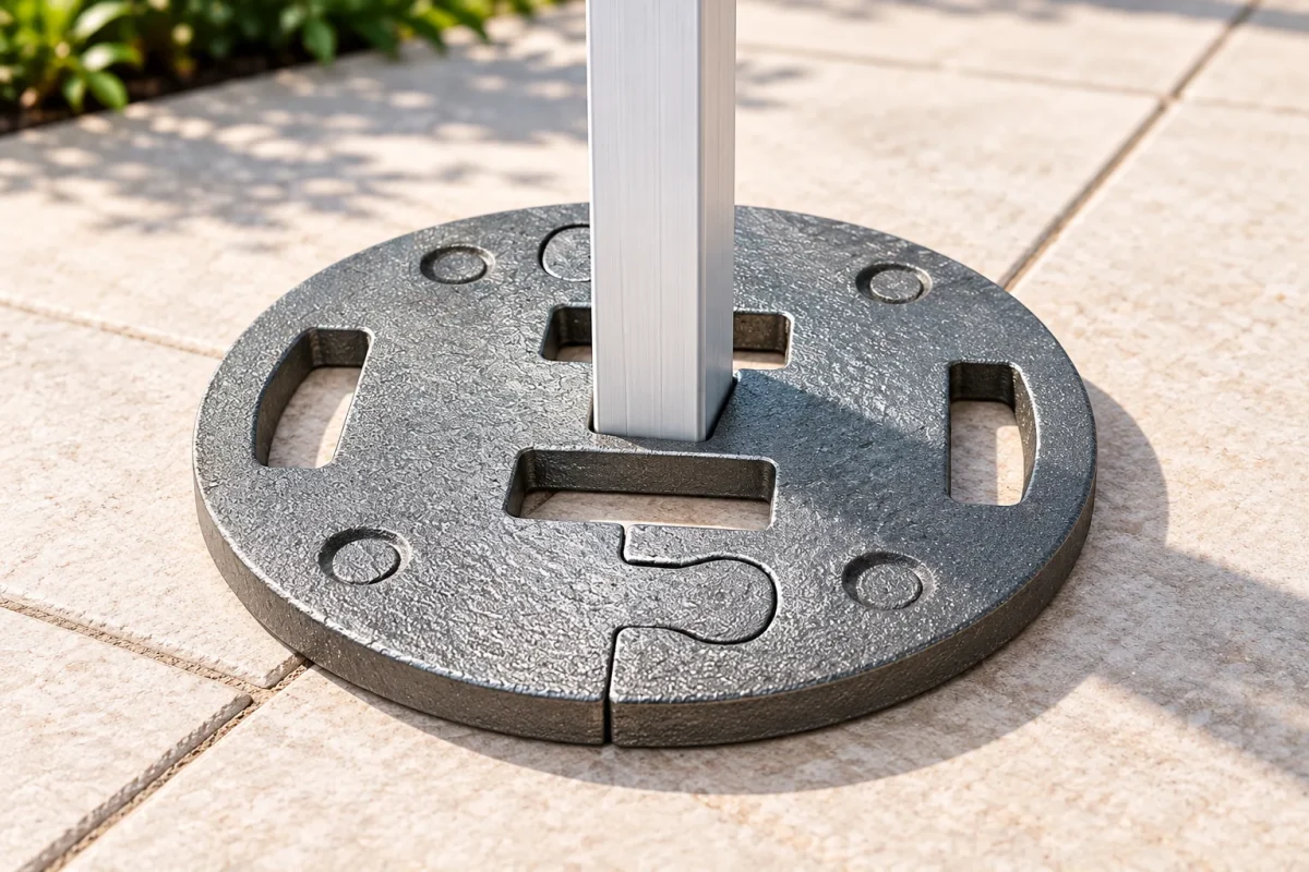 15 kg steel tent WEIGHT around a tent leg