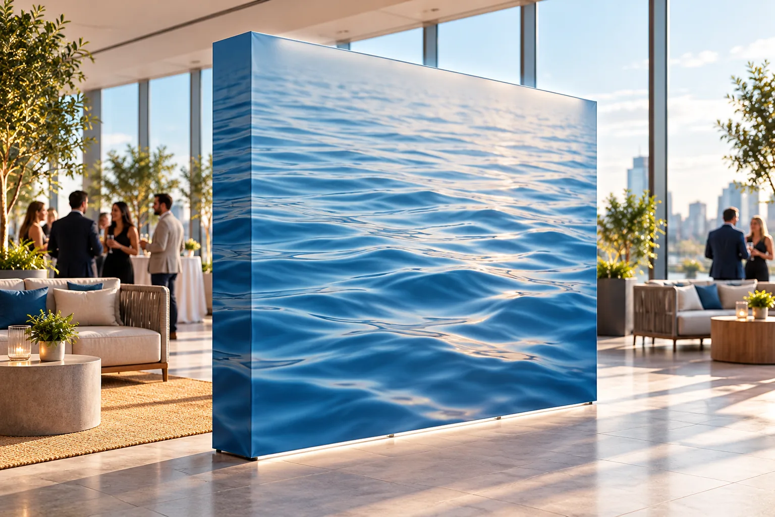 TOP-BOTTOM LED lighting both sides of a wall